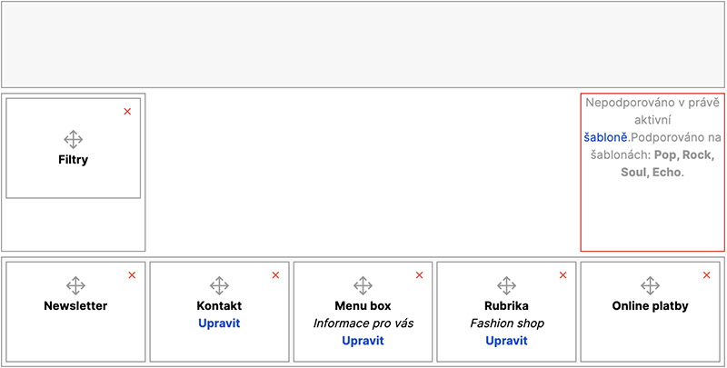 Beryl - prvky šablony